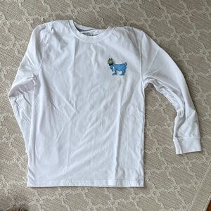 Kids Long Sleeve Shirt with Blue Graphic
